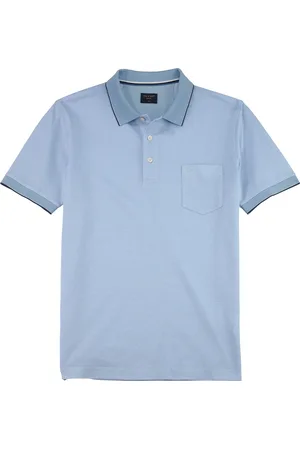 Olymp Poloshirt »Casual«, Two-Tone Piqué, Seitenschlitzen im Saum