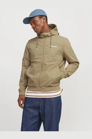 JACK & JONES Blouson »JJERUSH HOOD BOMBER NOOS«, mit Kapuze, mit Logo Schriftzug