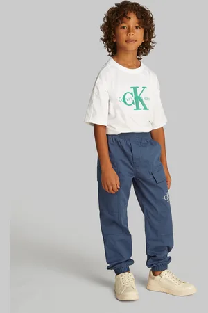 Calvin Klein Sweathose »ESSENTIAL WOVEN CARGO PANTS«, für Kinder bis 16 Jahre mit Logo-Print