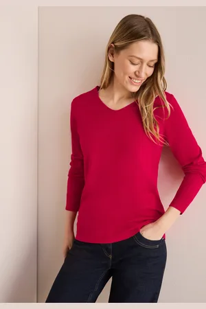 CECIL Strickpullover, mit V-Ausschnitt