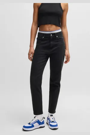 Hugo Blue Mom-Jeans »Noe_B«, Straight Fit Jeans mit hoher Leibhöhe