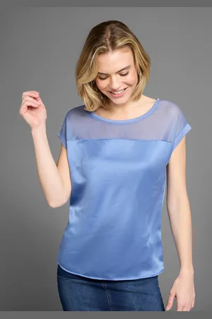 Laura Scott Shirtbluse, mit Meshpart