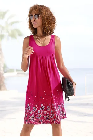 beachtime Strandkleid, mit Blumenprint, Minikleid, Sommerkleid, Strandkleid