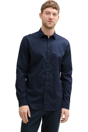 TOM TAILOR Langarmhemd, mit Logo Stickerei