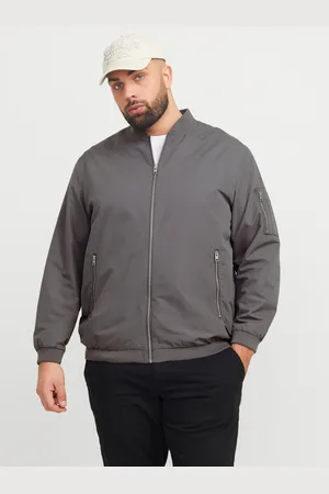 JACK & JONES Bomberjacke »JJERUSH BOMBER NOOS PLS«, ohne Kapuze, mit Reißverschlusstaschen