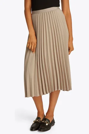 Tommy Hilfiger Plisseerock »FLUID PLEATED PULL ON MIDI SKIRT«, mit rundum Falten