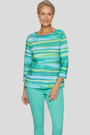 Rabe 3/4-Arm-Shirt, im Streifen-Aquarell-Look