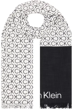 Calvin Klein Schal »MONOGRAM COTTON GAUZE STOLE«, mit Logomuster