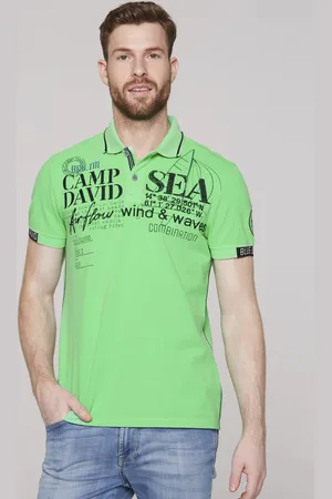 Camp David Poloshirt, mit Logo-Applikationen