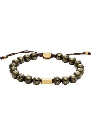 Fossil Armband »Schmuck Geschenk Edelstahl Armkette Jewelry, JF04820710«, mit Pyrit
