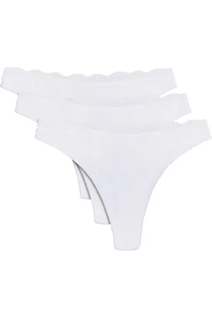 YSABEL MORA Tanga »BASIC COLLECTION COTTON WITH LACE«, (3er Pack), nicht nur bequem, sondern auch romantische Spitzendetails