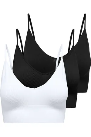 ONLY Bustier »ONLVICKY RIB S-L V-NECK 3-PACK TOP NOOS«