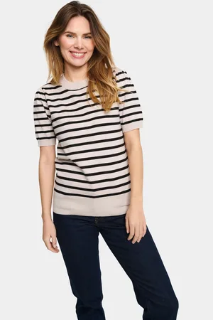 Saint Tropez Kurzarmpullover »MilaSZ SS Striped«