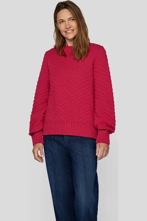 Rabe Strickpullover, mit Ripp-Muster