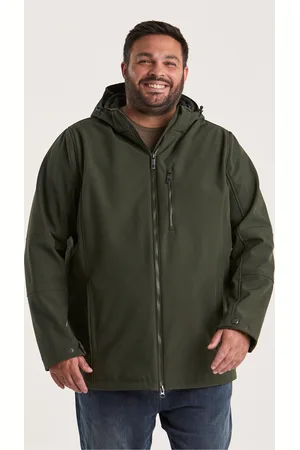 Stoy Softshelljacke »STW 17 MN SFTSHLL JCKT«, Wasserabweisende, atmungsaktive Softshelljacke mit abnehmbarer Kapuze