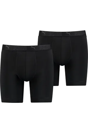 PUMA Boxershorts » MEN SPORT MICROFIBER LONG BOXERS 2P«, (Packung, 2er Pack), mit Logo-Bund
