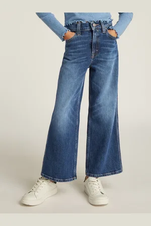 Tommy Hilfiger Weite Jeans »MABEL DARK WASH«, mit Logostickereien