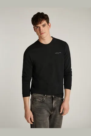 Tommy Hilfiger Langarmshirt »TJM SLIM LINEAR CHEST LS TEE EXT«, in Unifarbe