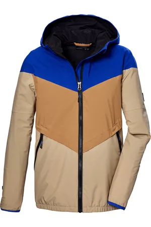 Killtec Funktionsjacke »KOS 93 BYS JCKT«, Wind- u wasserdichte Funktionsjacke mit Kapuze, Colourblock