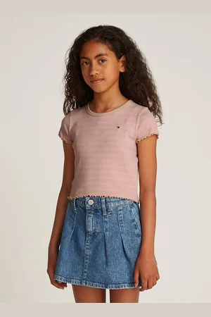 Tommy Hilfiger T-Shirt »RIB KNIT TOP SS«, mit Streifenmuster