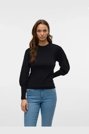 VERO MODA Strickpullover »VMHOLLYPOINTELLE LS O-NCK PULLOVE GA BOO«