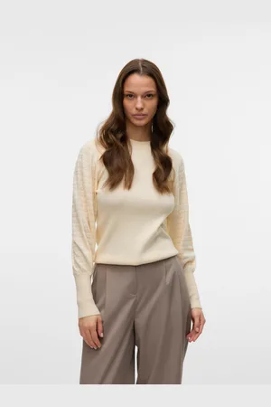 VERO MODA Strickpullover »VMHOLLYPOINTELLE LS O-NCK PULLOVE GA BOO«