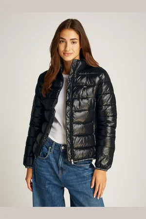 Tommy Hilfiger Steppjacke »TJW ESSENTIAL TAPE JACKET EXT«, in glänzender Optik, mit Wattierung
