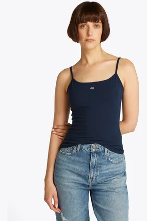 Tommy Hilfiger Spaghettitop »TJW ESSENTIAL STRAP TOP EXT«, mit Logostickerei
