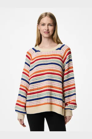 Pieces® Rundhalspullover »PCDOSLA LS O-NECK KNIT MM«