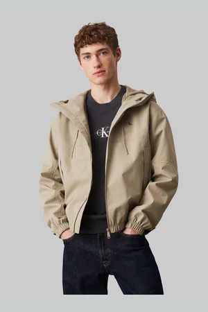 Calvin Klein Allwetterjacke »TECHNICAL JACKET«, mit Kapuze, Logodruck, Eingriffstaschen