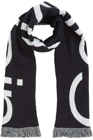 Calvin Klein Schal »LOGO 2-TONES COTTON GAUGE SCARF«, Logostickerei