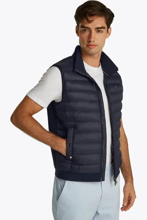 Tommy Hilfiger Steppweste »MIX MEDIA VEST«, Rückenteil ungesteppt