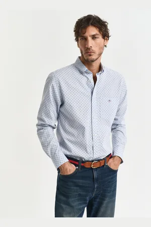 GANT Langarmhemd »REG MICRO PRINT SHIRT«, mit modischem Muster