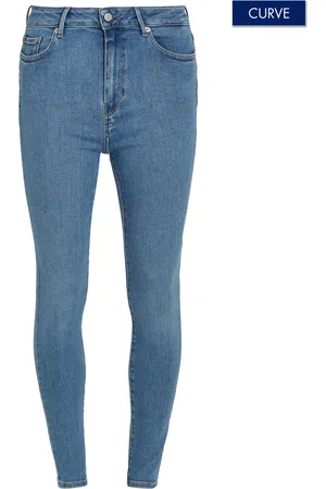Tommy Hilfiger Slim-fit-Jeans »Jeans CRV HARLEM SKINNY«, in Großen Größen, Five Pocket Form
