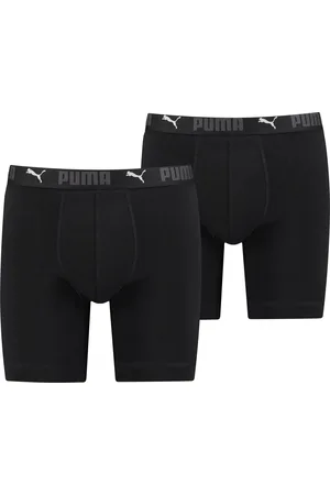 PUMA Boxershorts » MEN SPORT COTTON LONG BOXERS 2P«, (Packung, 2er Pack), mit Markenschriftzug im Bund