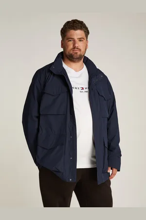 Tommy Hilfiger Allwetterjacke »BT-LW PACKABLE FIELD JACKET-B«, in Großen Größen, Logostickerei