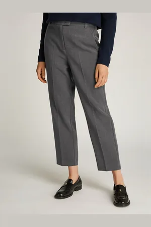Tommy Hilfiger Webhose »PUNTO SLIM STRAIGHT PANT«, mit Bügelfalten, Metalllabel