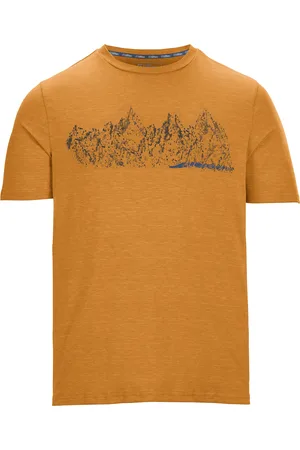 Killtec T-Shirt »Lilleo MN TSHRT C«, Schnelltrocknendes Herren T-Shirt mit Berg-Print und Melange-Optik