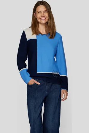 Rabe Strickpullover, im Colorblocking-Design