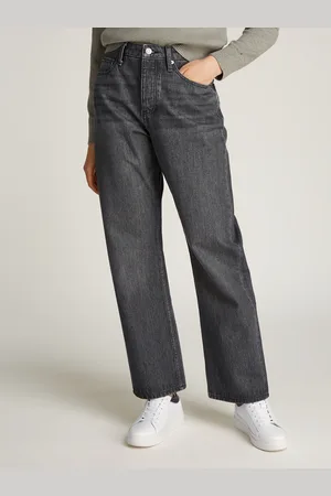 Tommy Hilfiger Straight-Jeans »CLASSIC STRAIGHT RW ECRU«, mit Logo-Badge, in Knöchellänge