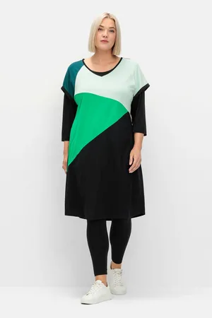 Sheego Jerseykleid »Oversized-Shirtkleid mit Grafikprint vorn«