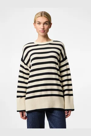 Pieces® Rundhalspullover »PCAVA LS O-NECK SLIT KNIT NOOS«