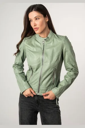 Mauritius Lederjacke »MWFilla«, mit kleinem Stehkragen