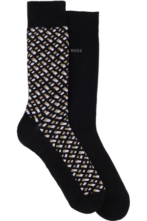 HUGO BOSS Socken »2P RS Monogram CC«, (Packung, 2 Paar), mit Logo