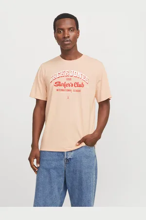 JACK & JONES Rundhalsshirt »JJELOGO TEE SS O-NECK 2 COL SS25 SN«, mit Logo Print