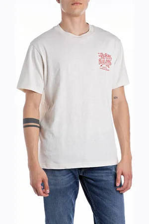 Replay T-Shirt, mit Rückenprint