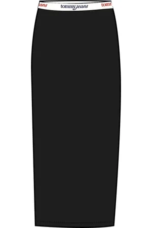 Tommy Hilfiger Strickrock »TJW TAPE MIDI KNIT SKIRT«, mit Logoschriftzug