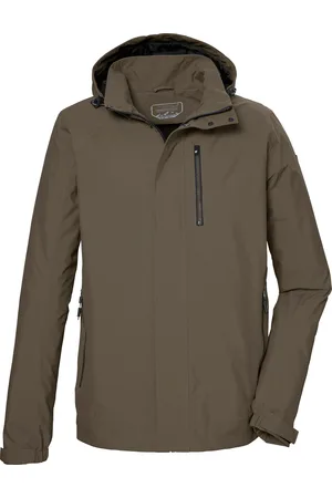 Killtec Outdoorjacke »KOS 52 MN JCKT«, Wasser-/winddicht, abn Kapuze, atmungsaktiv, nachhaltige Fertigung