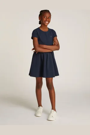 Tommy Hilfiger Skaterkleid »OTTOMAN SKATER DRESS SS«, mit Logostickerei
