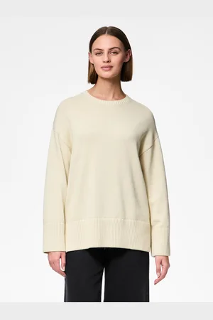 Pieces® Rundhalspullover »PCAVA LS O-NECK SLIT KNIT NOOS«